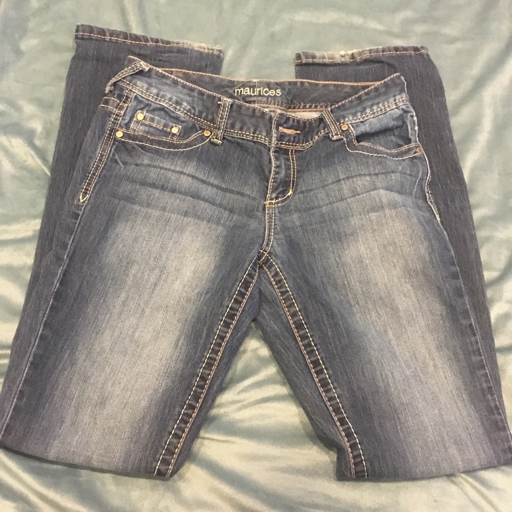 Straight leg jeans